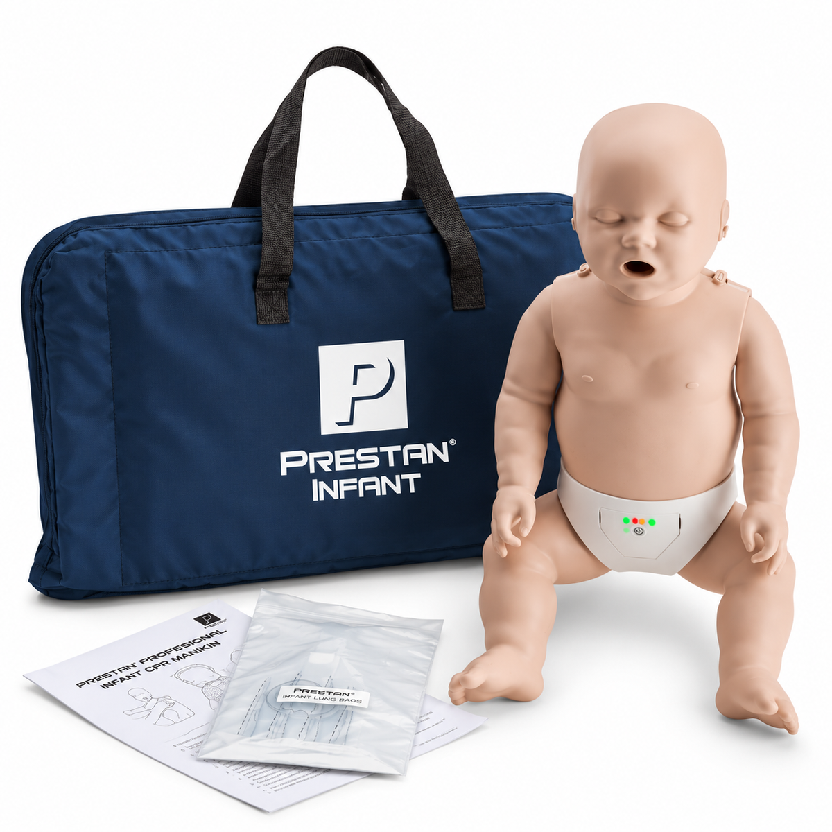 PRESTAN Professional — Mannequin bébé de formation RCR avec sac de transport